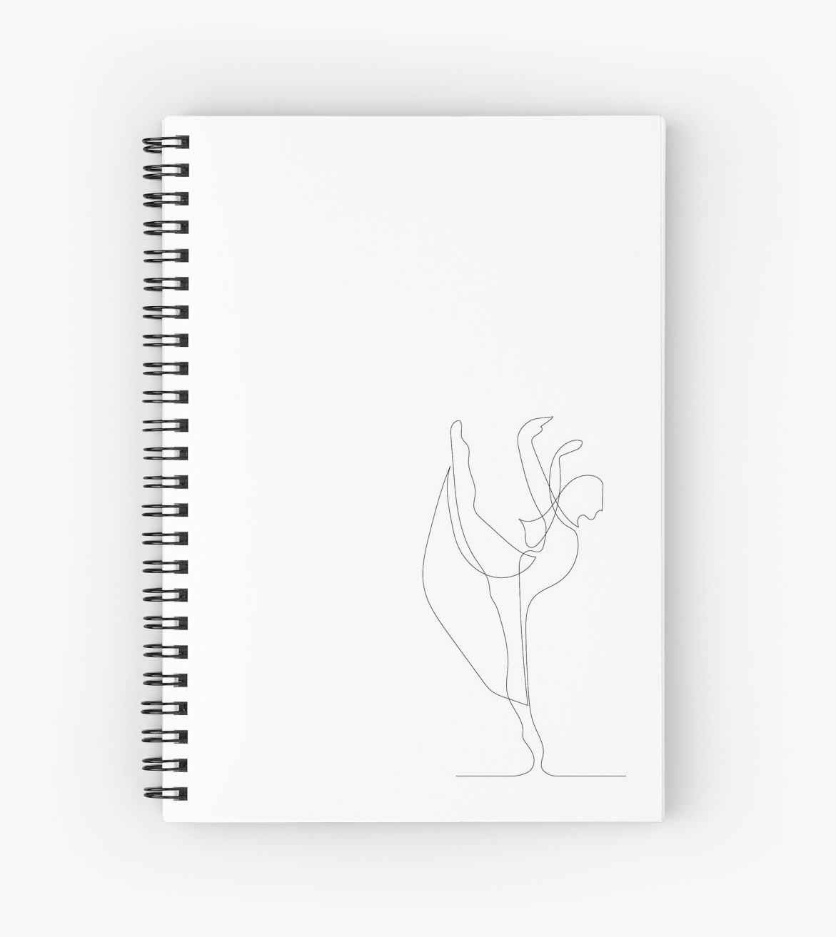 1171x1313 Dancer - Spiral Line Drawing