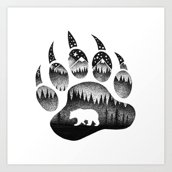 700x700 spirit bear art print - Spirit Bear Drawing