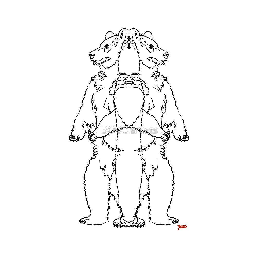 1000x1000 spirit bear - Spirit Bear Drawing
