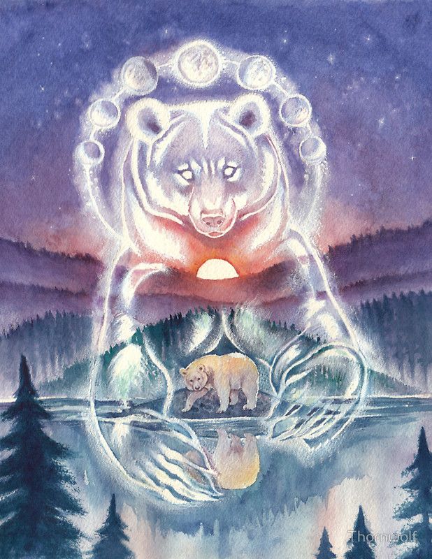 618x800 spirit bear sticker stuff spirit animal tattoo, bear art - Spirit Bear Drawing