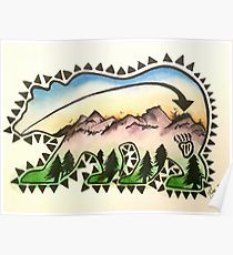 210x230 spirit bear drawing posters redbubble - Spirit Bear Drawing