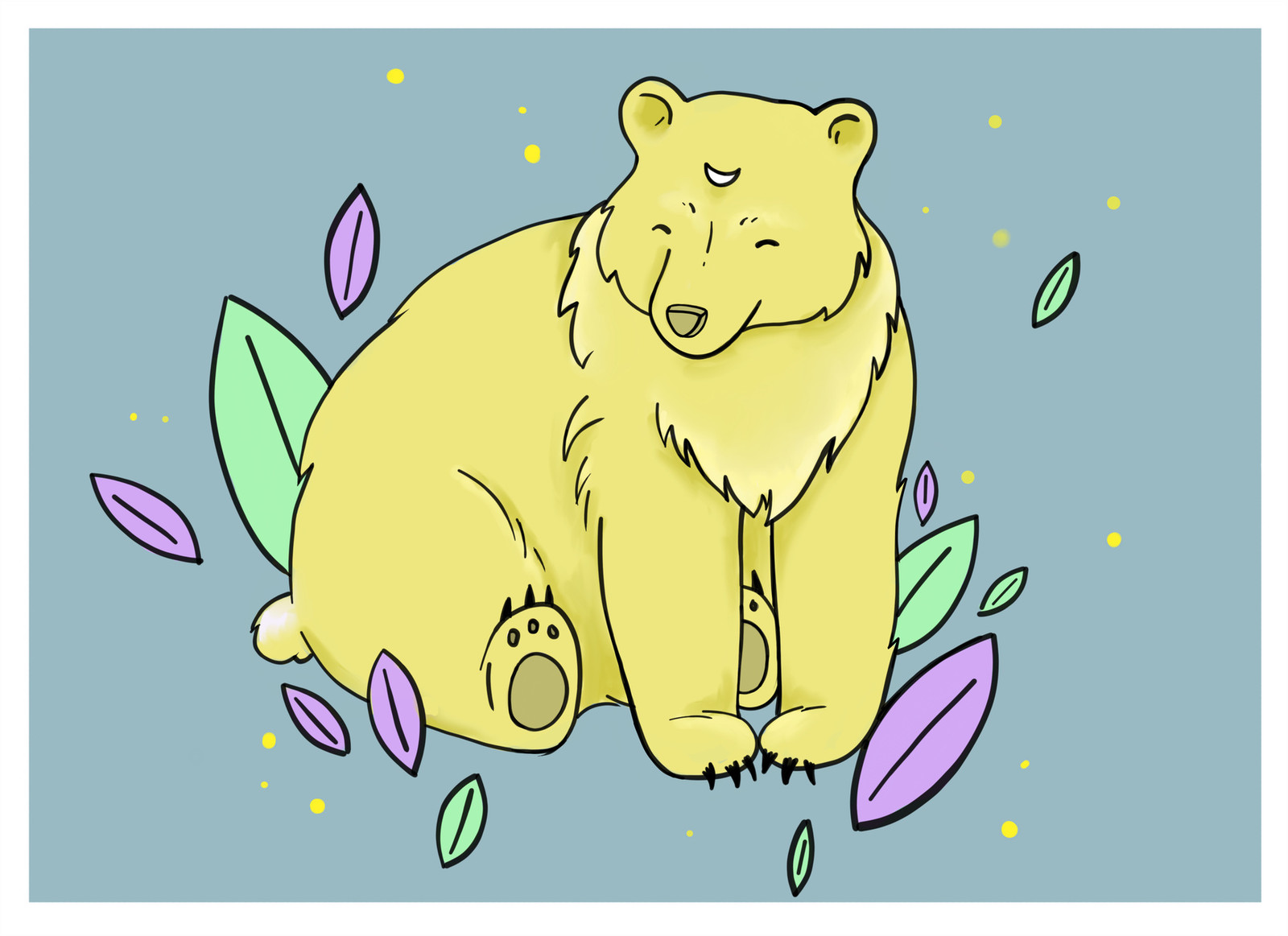 1600x1163 spirit bear - Spirit Bear Drawing