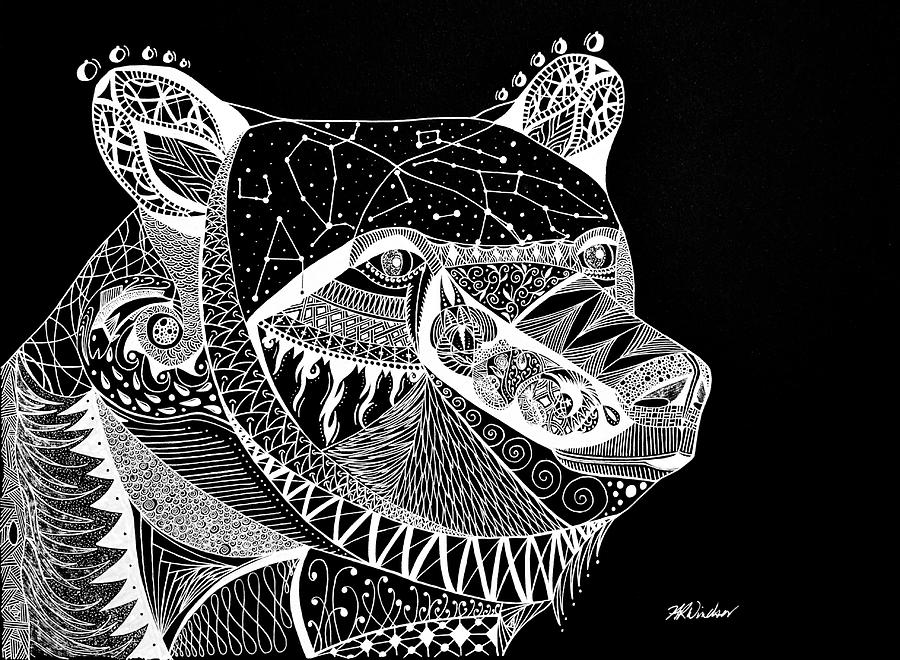 900x660 cosmic spirit bear drawing - Spirit Bear Drawing