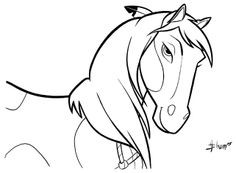 236x173 luxury spirit horse movie coloring pages - Spirit Horse Drawing