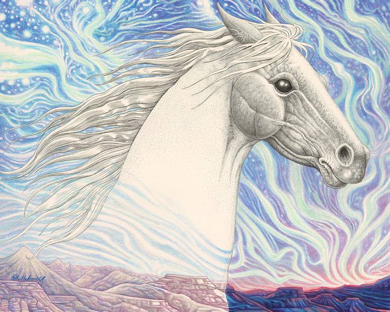 770x616 spirit horse drawing - Spirit Horse Drawing