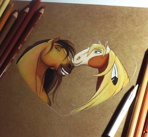 500x464 spirit - Spirit Horse Drawing