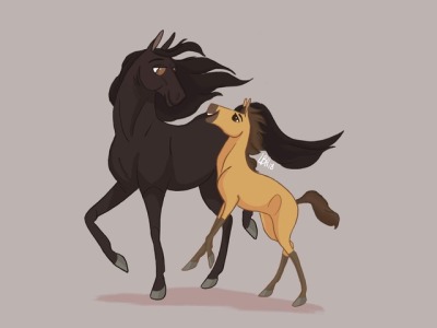 400x300 Daily Horse Drawings Tumblr - Spirit Horse Drawing