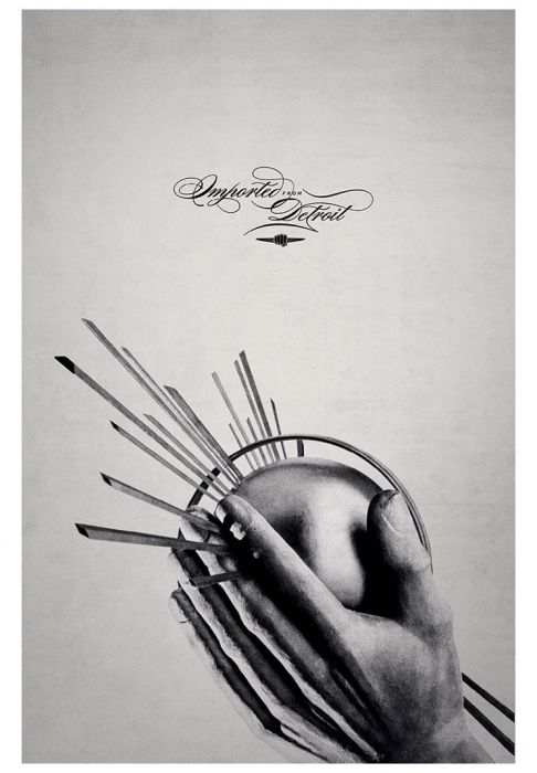 486x700 spirit of detroit blackwhite poster - Spirit Of Detroit Drawing