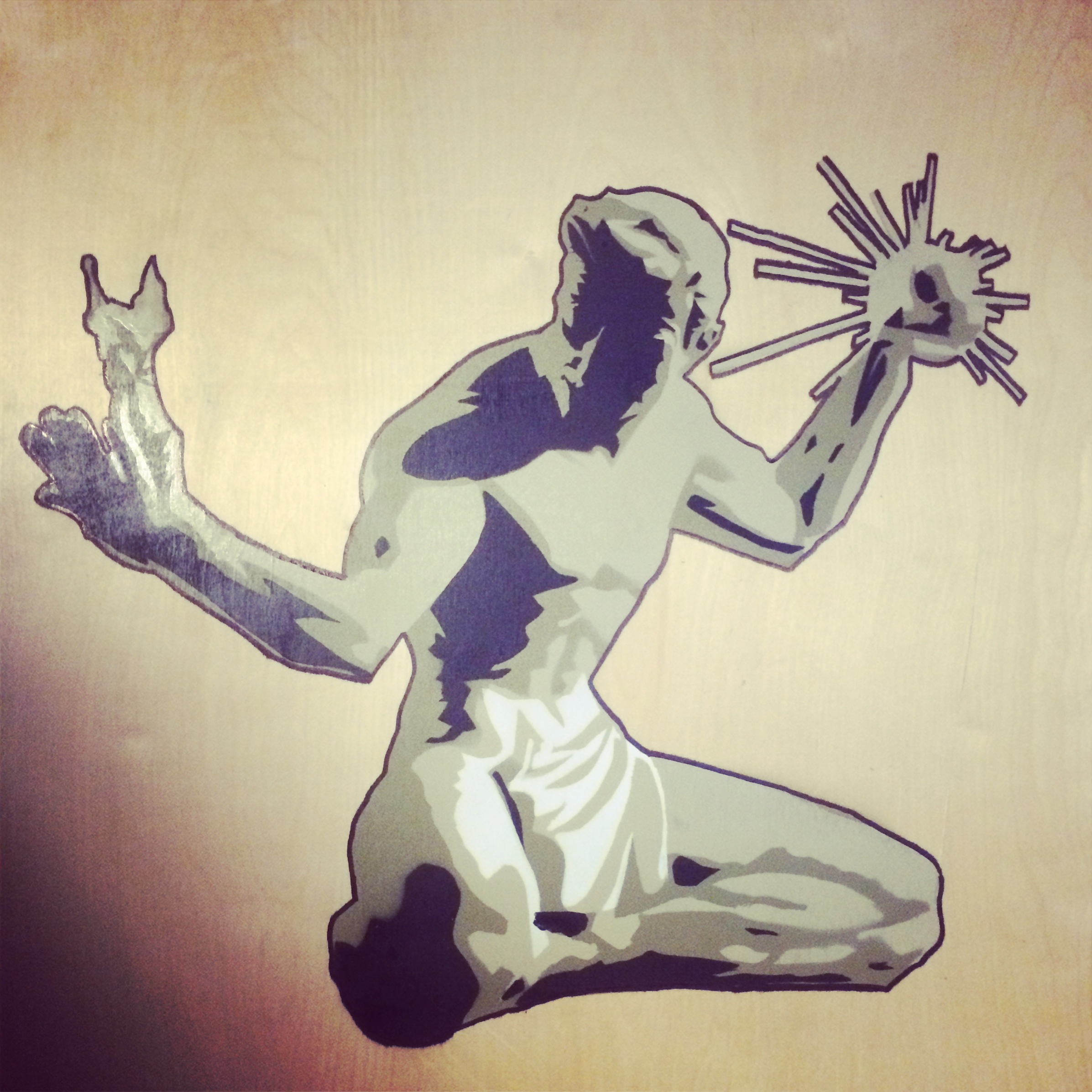 2393x2393 Hi There! - Spirit Of Detroit Drawing