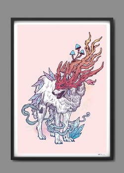 250x348 spirit wolf illustrate - Spirit Wolf Drawing