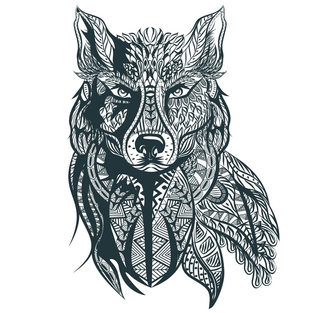 Spirit Wolf Drawing at PaintingValley.com | Explore collection of ...