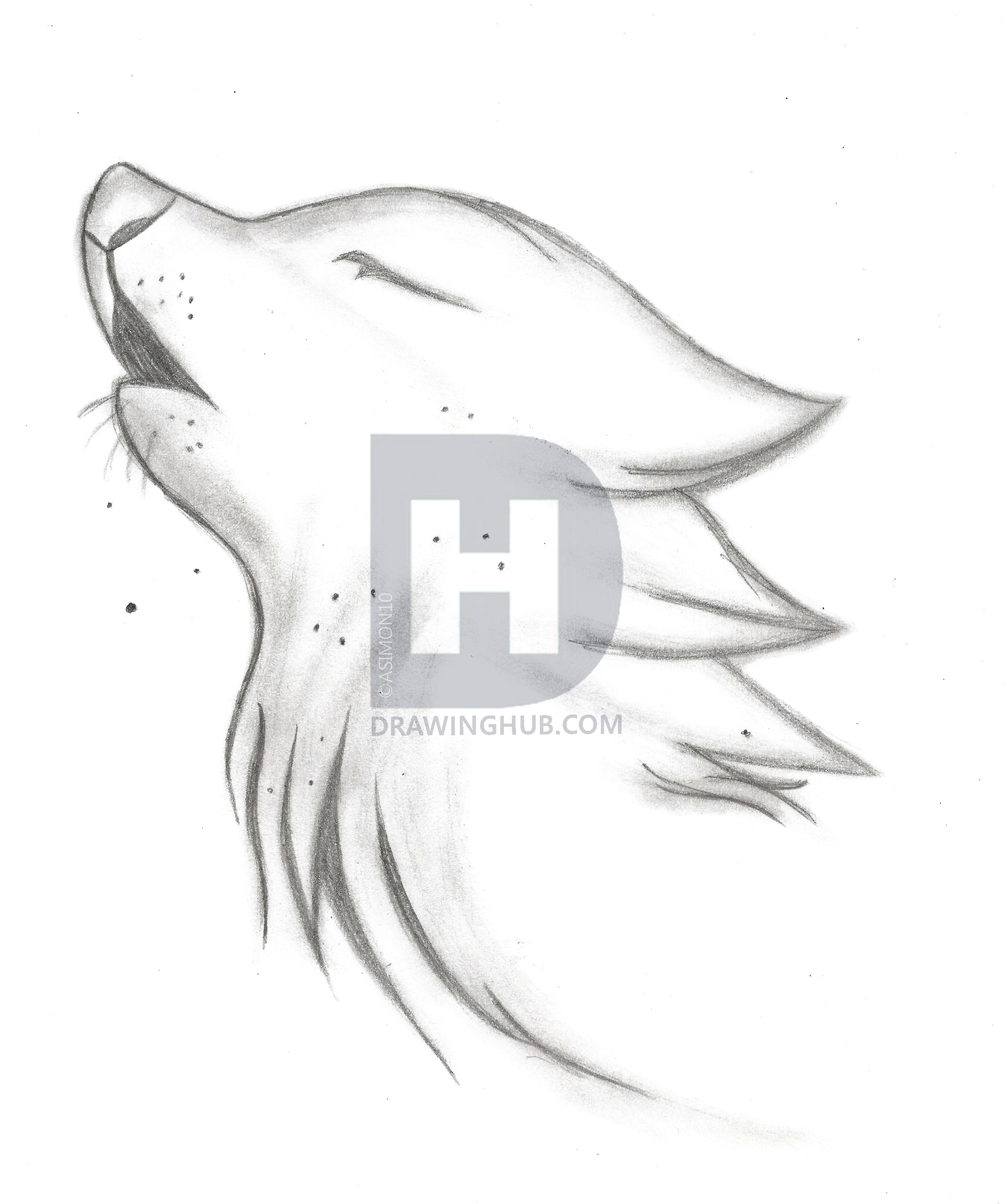 4434x5304 Wolf Spirit Drawing - Spirit Wolf Drawing