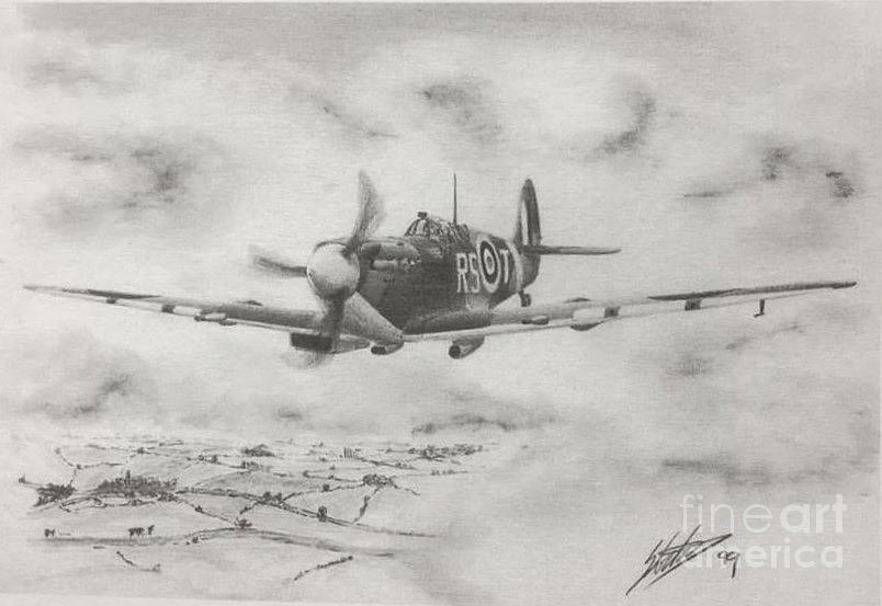 804x553 robert stanford tuck spitfire drawing - Spitfire Drawing