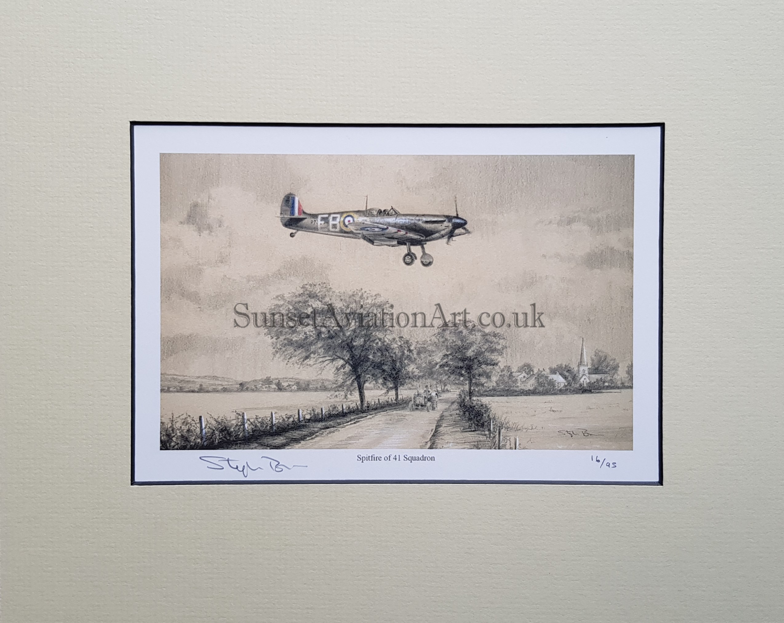 2549x2026 spitfire of squadron pencil drawing - Spitfire Drawing