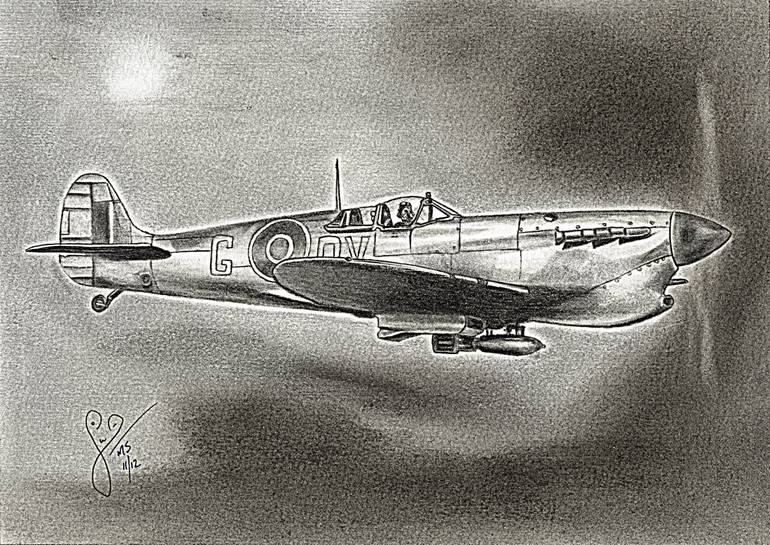 770x545 bearded spitfire drawing - Spitfire Drawing
