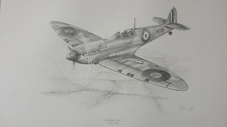 960x540 drawing of a spitfire spitfire airplane drawing, plane drawing - Spitfire Drawing