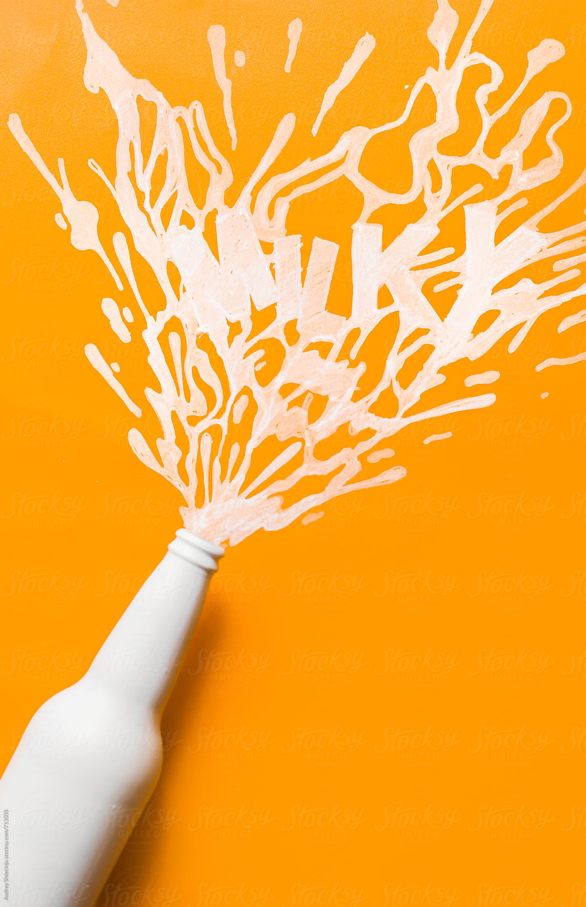 1200x1857 milky designed splash drawing in mix with white milk bottle - Splash Drawing