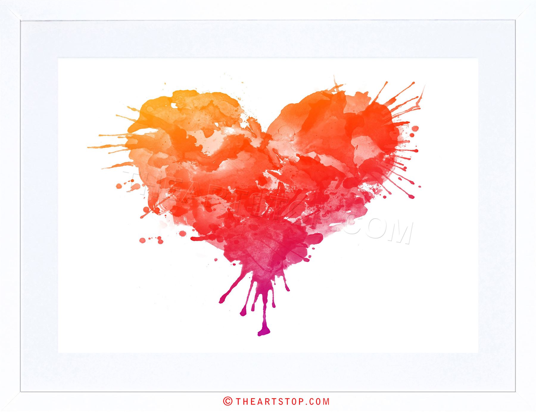 1800x1383 painting drawing paint splash love heart style framed print - Splash Drawing