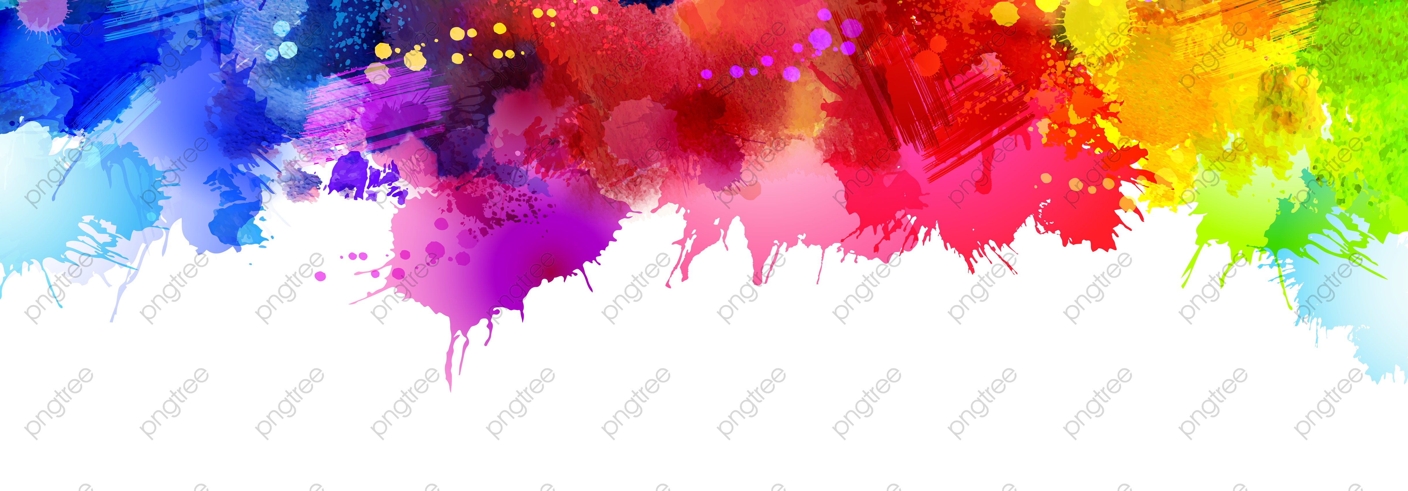 4879x1701 transparent drawing color splash png format image with size - Splash Drawing