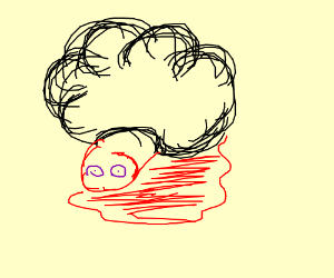 300x250 A Spleen With Purple Nipples And Ugly Hair Drawing - Spleen Drawing