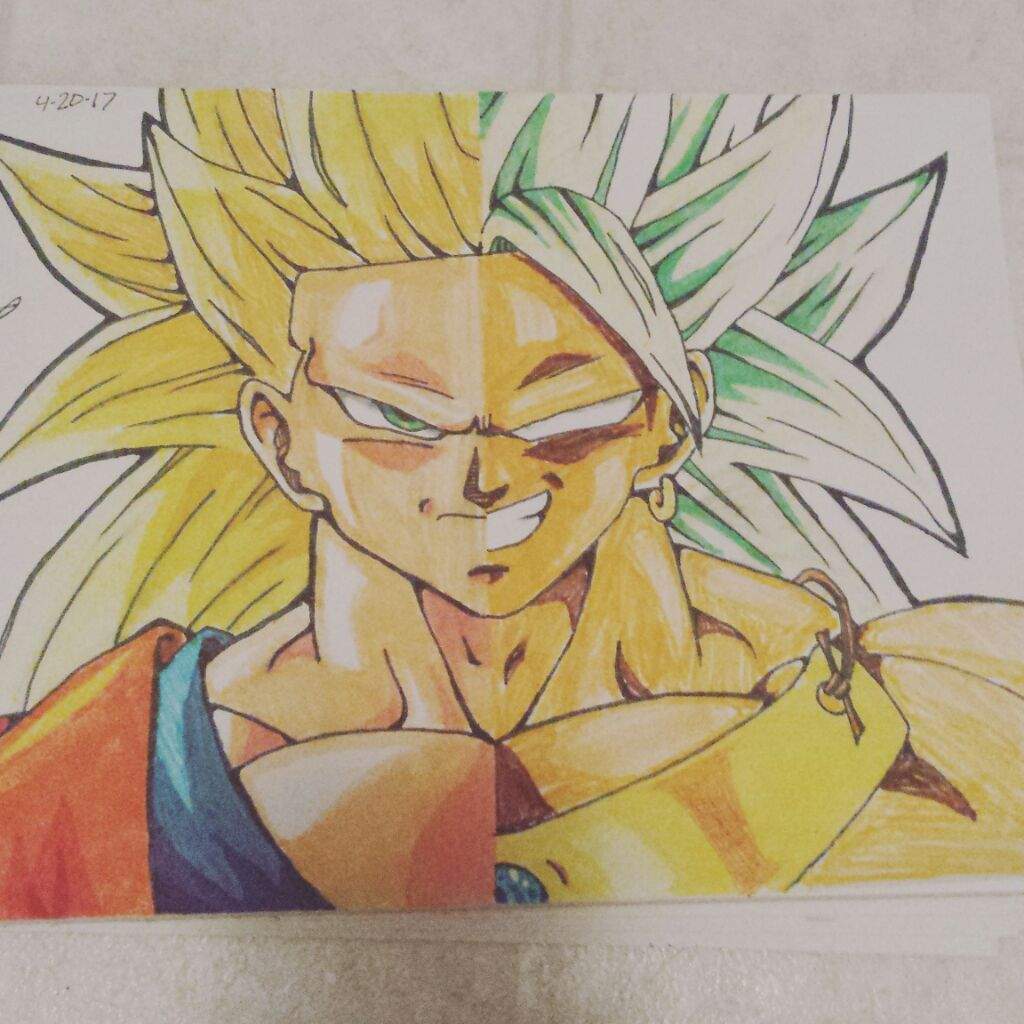 1024x1024 Split Drawing Dragonballz Amino - Split Drawing