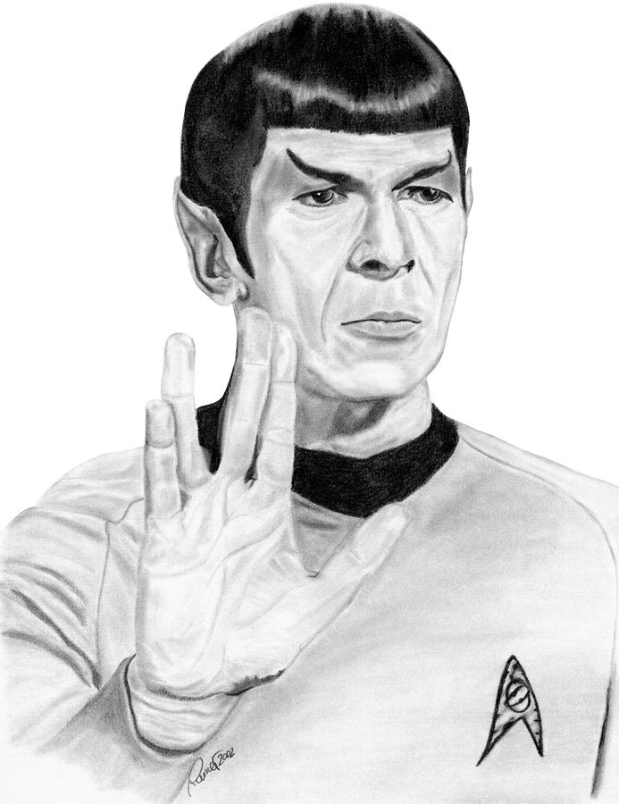 693x900 Mr Spock Drawing - Spock Drawing