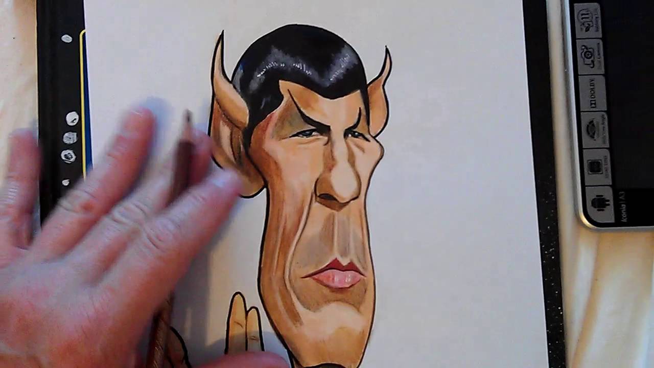 1280x720 My Drawing Of Leonard Nimoy As Spock - Spock Drawing