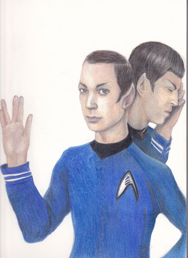 655x900 Sheldon Cooper Spock Drawing - Spock Drawing