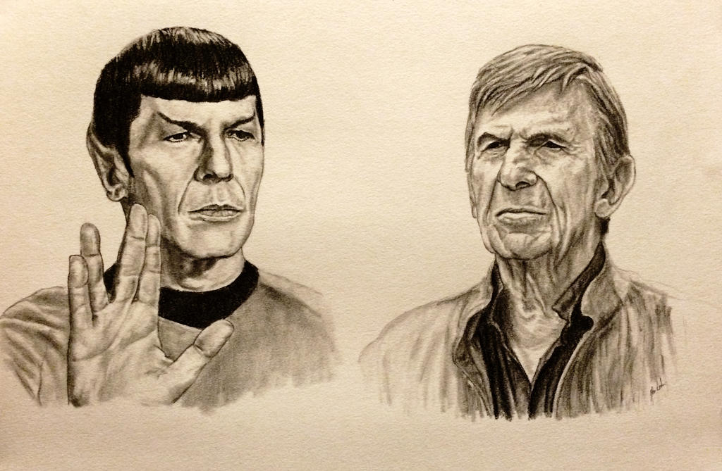 1024x669 Spock Leonard Nimoy Drawing - Spock Drawing