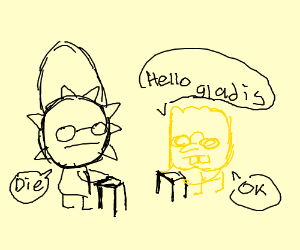 300x250 aunt spiker and aunt sponge drawing - Sponge Drawing