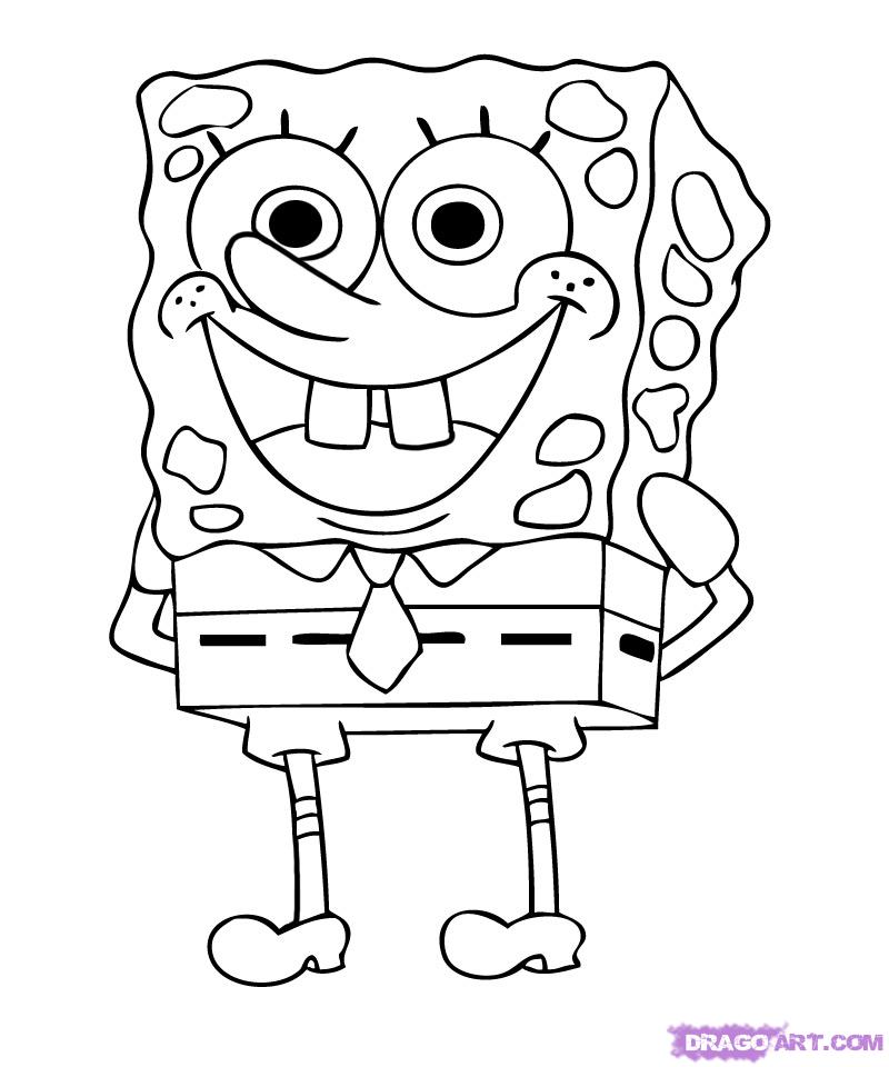 Spongebob Cartoon Drawing at PaintingValley.com | Explore collection of ...