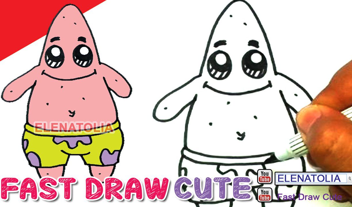 1224x720 Spongebob Cartoon Drawings Stupendous Step - Spongebob Cartoon Drawing