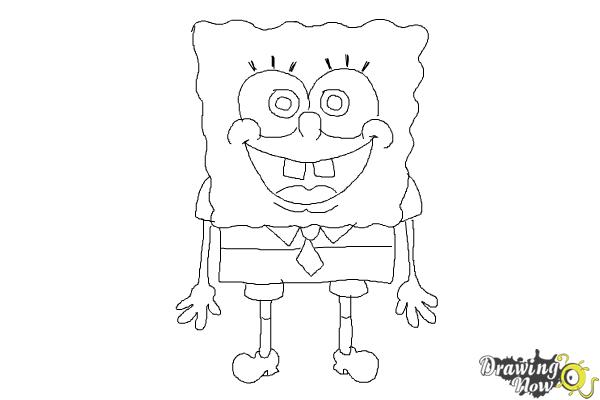 600x400 How To Draw Spongebob Squarepants - Spongebob Drawing
