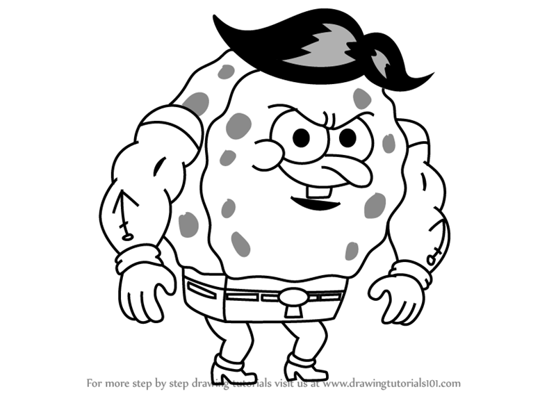 800x567 learn how to draw blackjack squarepants from spongebob squarepants - Spongebob Drawing