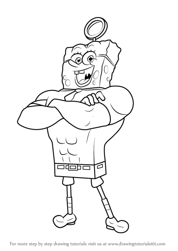 566x800 Learn How To Draw Invincibubble From Spongebob Squarepants - Spongebob Drawing