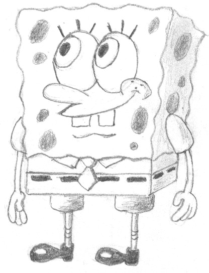 416x544 Learn How To Draw Spongebob Squarepants - Spongebob Drawing