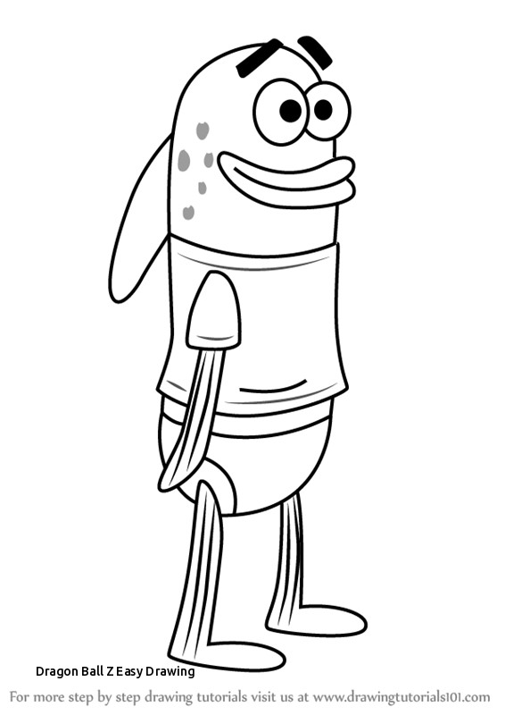 566x800 Dragon Ball Z Easy Drawing Learn How To Draw Harold From Spongebob - Spongebob Drawing