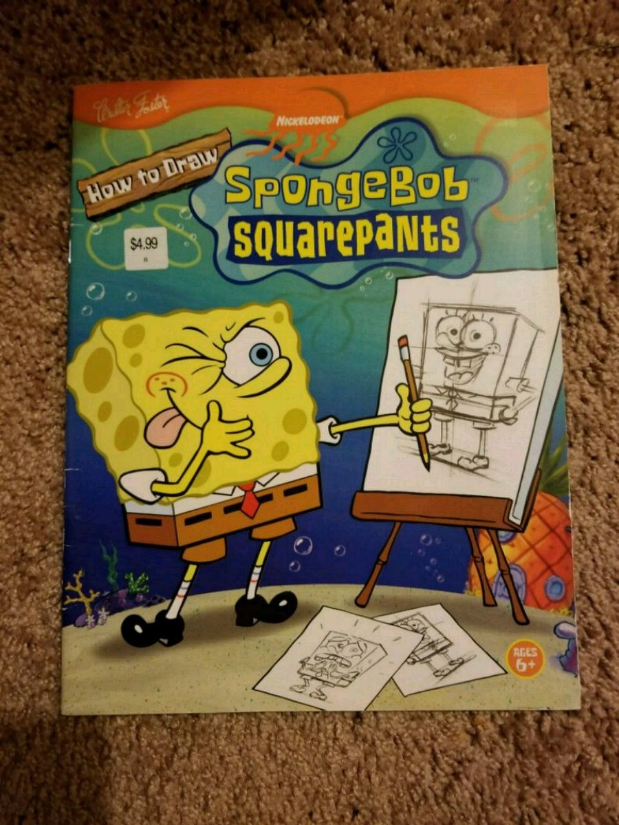 900x1199 Used How To Draw Spongebob Book For Sale In Alma - Spongebob Drawing Book