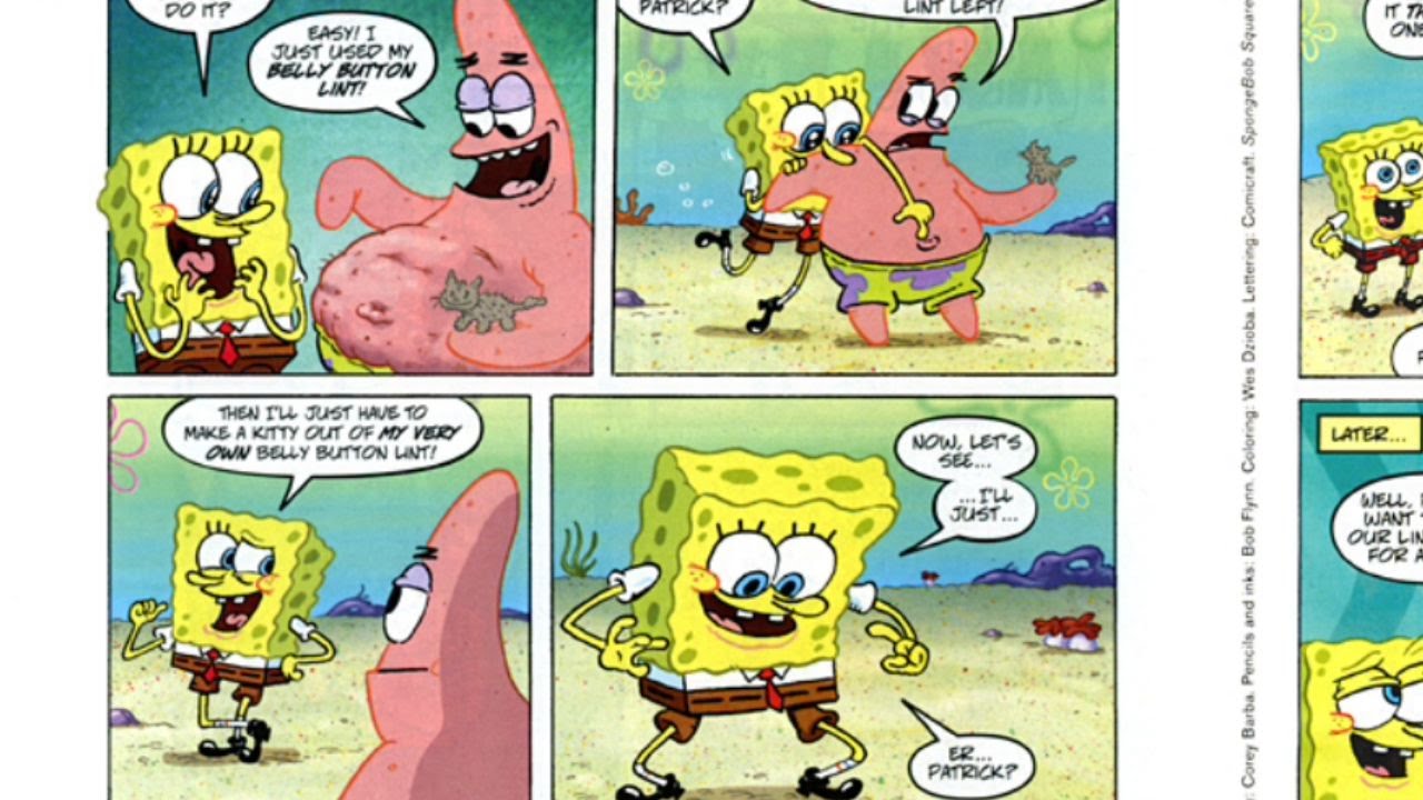 1280x720 How To Draw A Spongebob Squarepants Comic Step - Spongebob Drawing Book