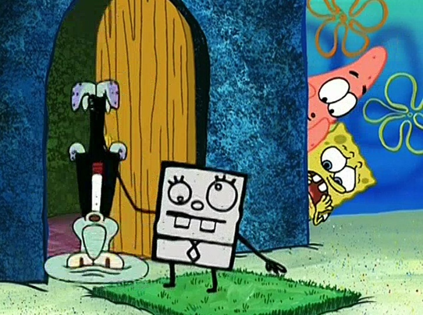 1452x1080 Spongebob Squarepants - Spongebob Drawing Comes To Life