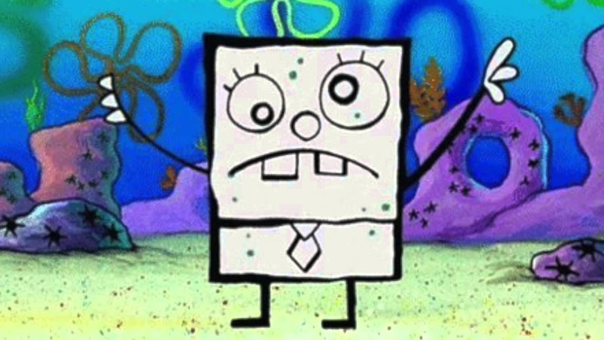 1200x675 doodlebob know your meme - Spongebob Drawing Comes To Life