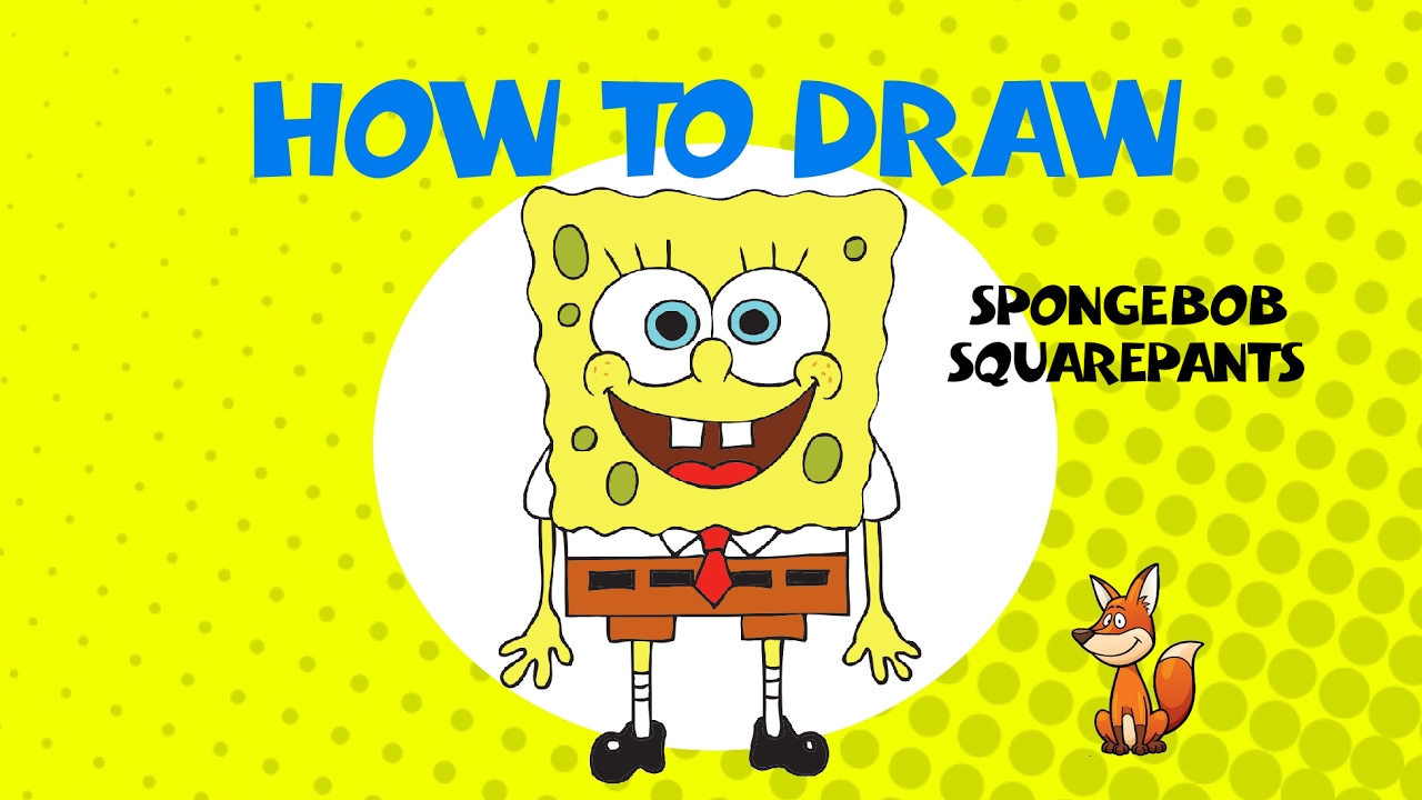 1280x720 How To Draw Spongebob - Spongebob Drawing Step By Step