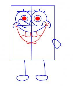 252x302 How To Draw How To Draw Spongebob - Spongebob Drawing Step By Step
