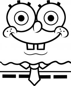 247x302 How To Draw How To Draw Spongebob Easy - Spongebob Drawing Step By Step