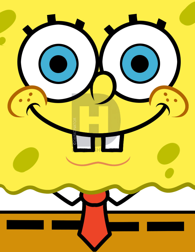 821x1059 How To Draw Spongebob Easy, Step - Spongebob Drawing Step By Step