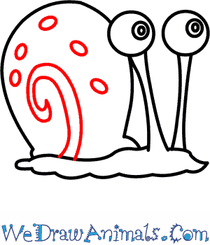 300x350 How To Draw Gary The Snail From Spongebob Squarepants - Spongebob Easy Drawing