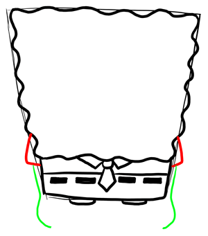 300x341 Draw Spongebob Squarepants With Easy Step - Spongebob Easy Drawing