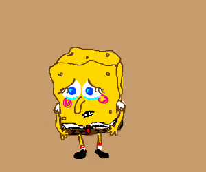 300x250 sad spongebob squarepants drawing - Spongebob Squarepants Drawing