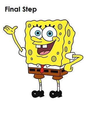 300x388 draw spongebob squarepants final step drawing stuff - Spongebob Squarepants Drawing
