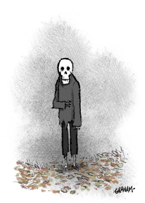 500x700 Graham Annable Has Been Doing Spooky Drawings Over At Fine Art - Spooky Drawings